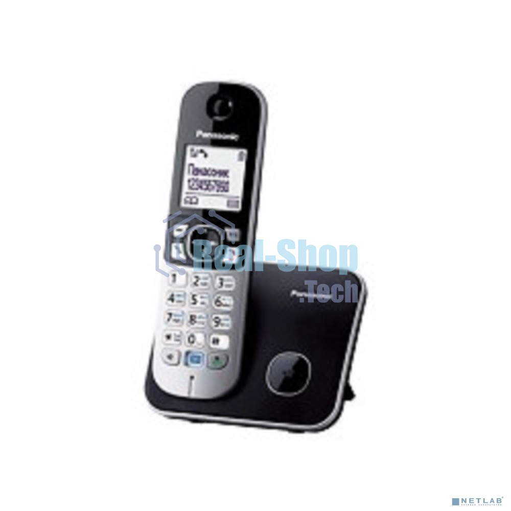 Телефон беспроводной (DECT) Panasonic KX-TG6811RUB черный Беспроводной DECT,40 мелодий,телефонный справочник 120 зап.