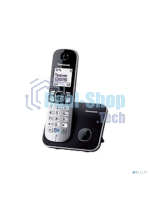 Телефон беспроводной (DECT) Panasonic KX-TG6811RUB черный Беспроводной DECT,40 мелодий,телефонный справочник 120 зап.