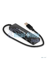 USB-концентратор 4-в-1 ExeGate DUB-4P/3 (кабель-адаптер USB3.0 --> 4xUSB3.0, Plug&Play, черный)
