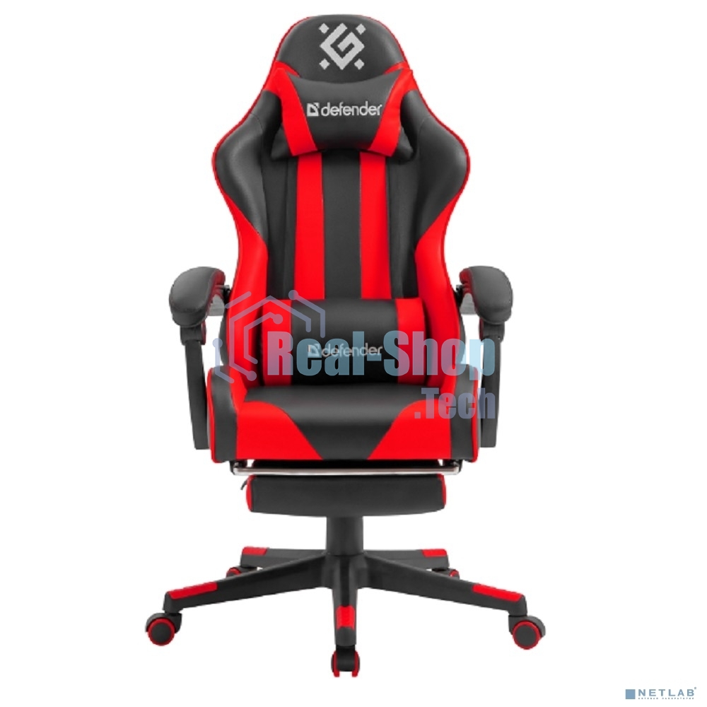 Кресло игровое Defender ROCK BLACK/RED PU