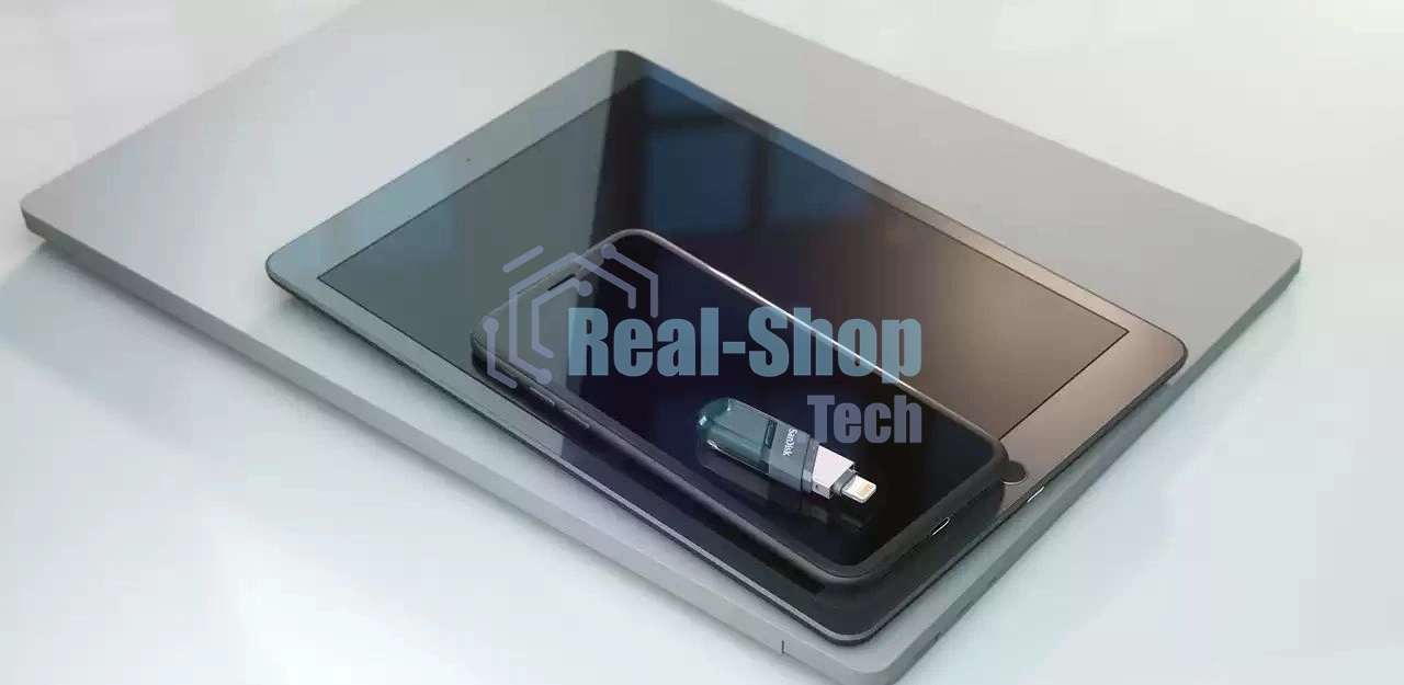 Флешка USB Sandisk 256Gb iXpand Flip SDIX90N-256G-GN6NE USB3.1 зеленый/серебристый