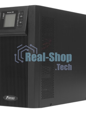 Источник бесперебойного питания PowerMan Online 2000VA черный (Online-Double conversion/LCD Display/USB/Software/RJ11/45,RS-232)