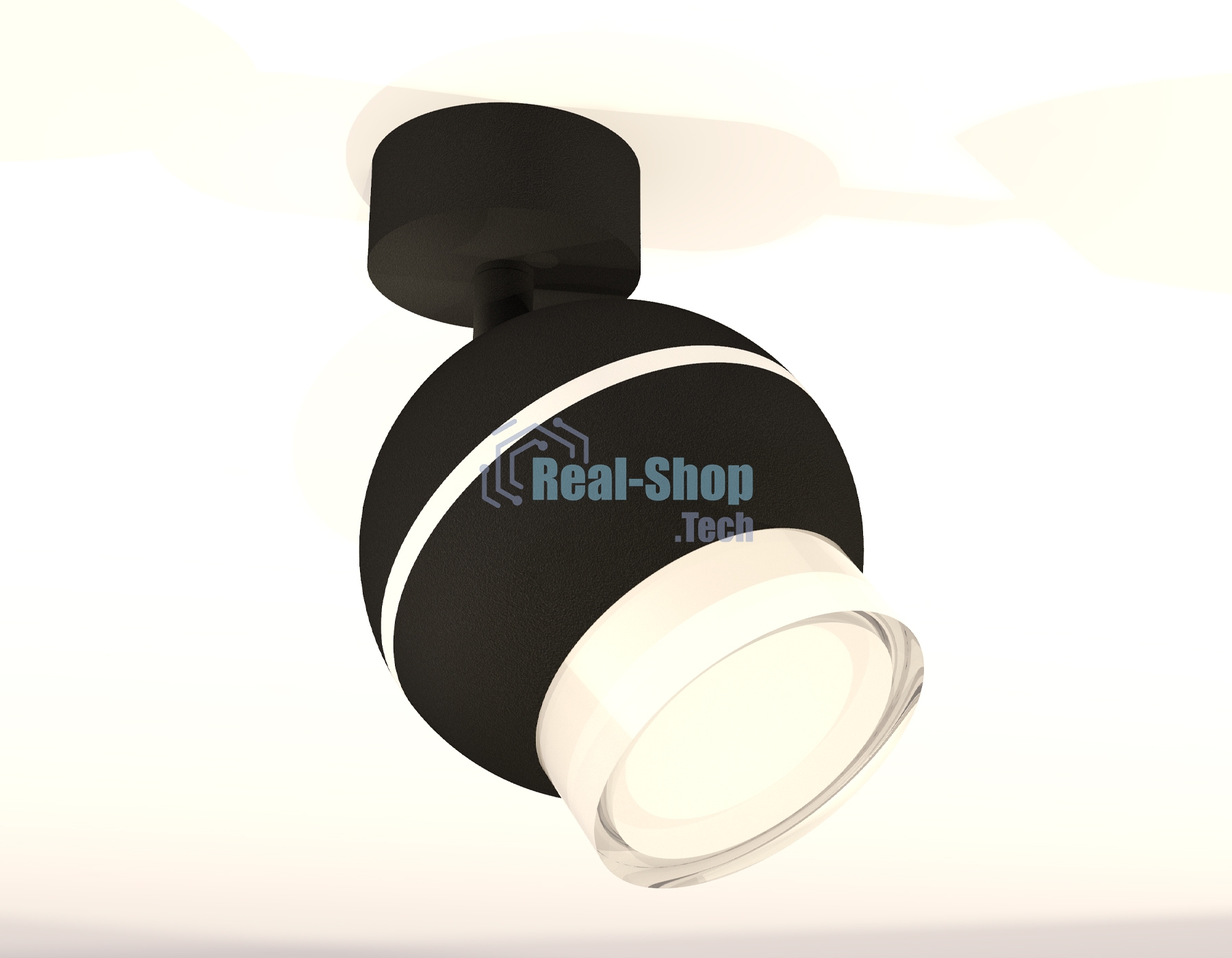 Комплект поворотного светильника Ambrella light XM1102016 SBK/FR/CL черный песок/белый матовый/прозрачный MR16 GU5.3 LED 3W 4200K