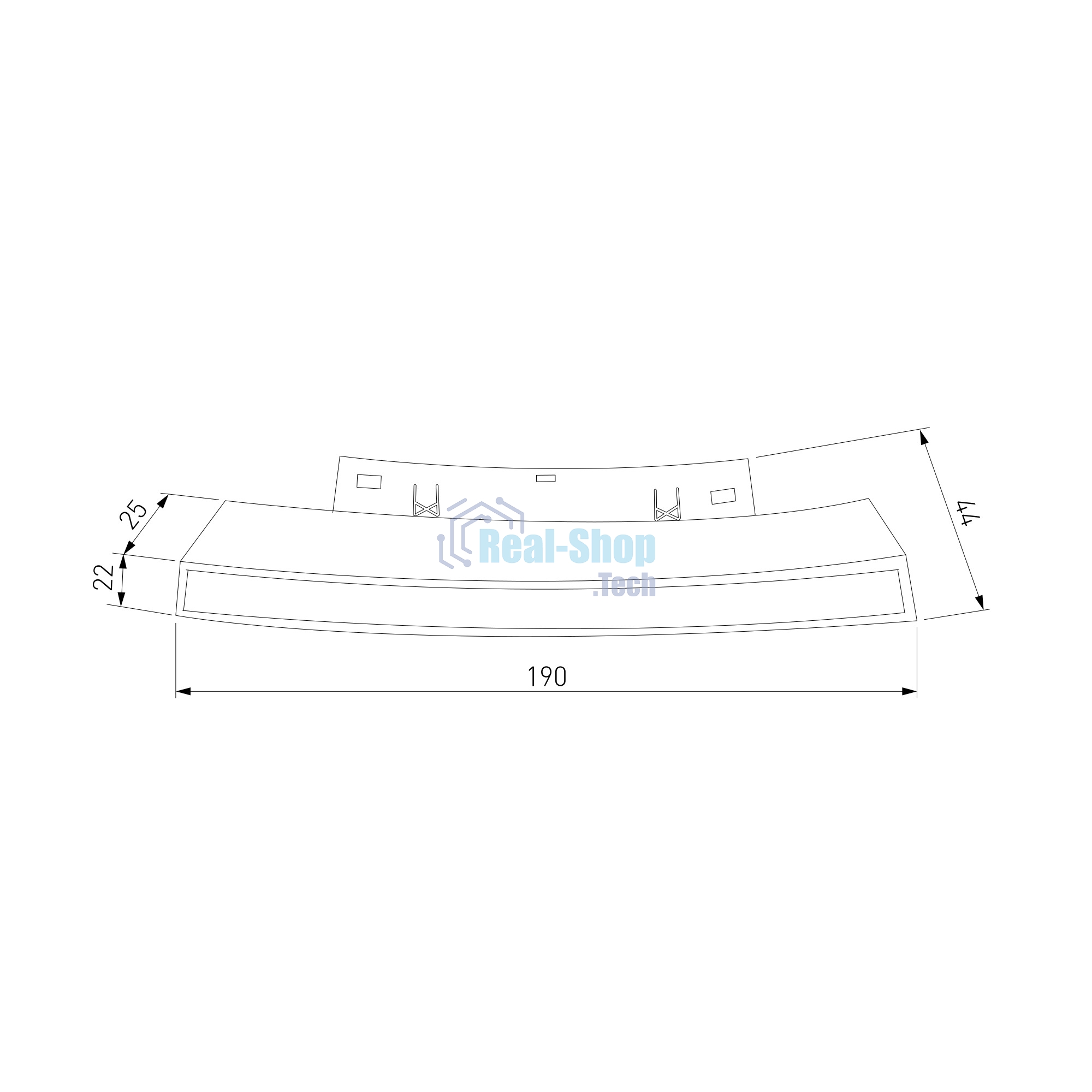 Трековый светильник Slim Magnetic 8W 4200K Planar (чёрный) (?1200мм) 85181/01