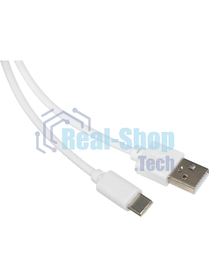 Кабель USB (m)-USB Type-C (m) 1м белый