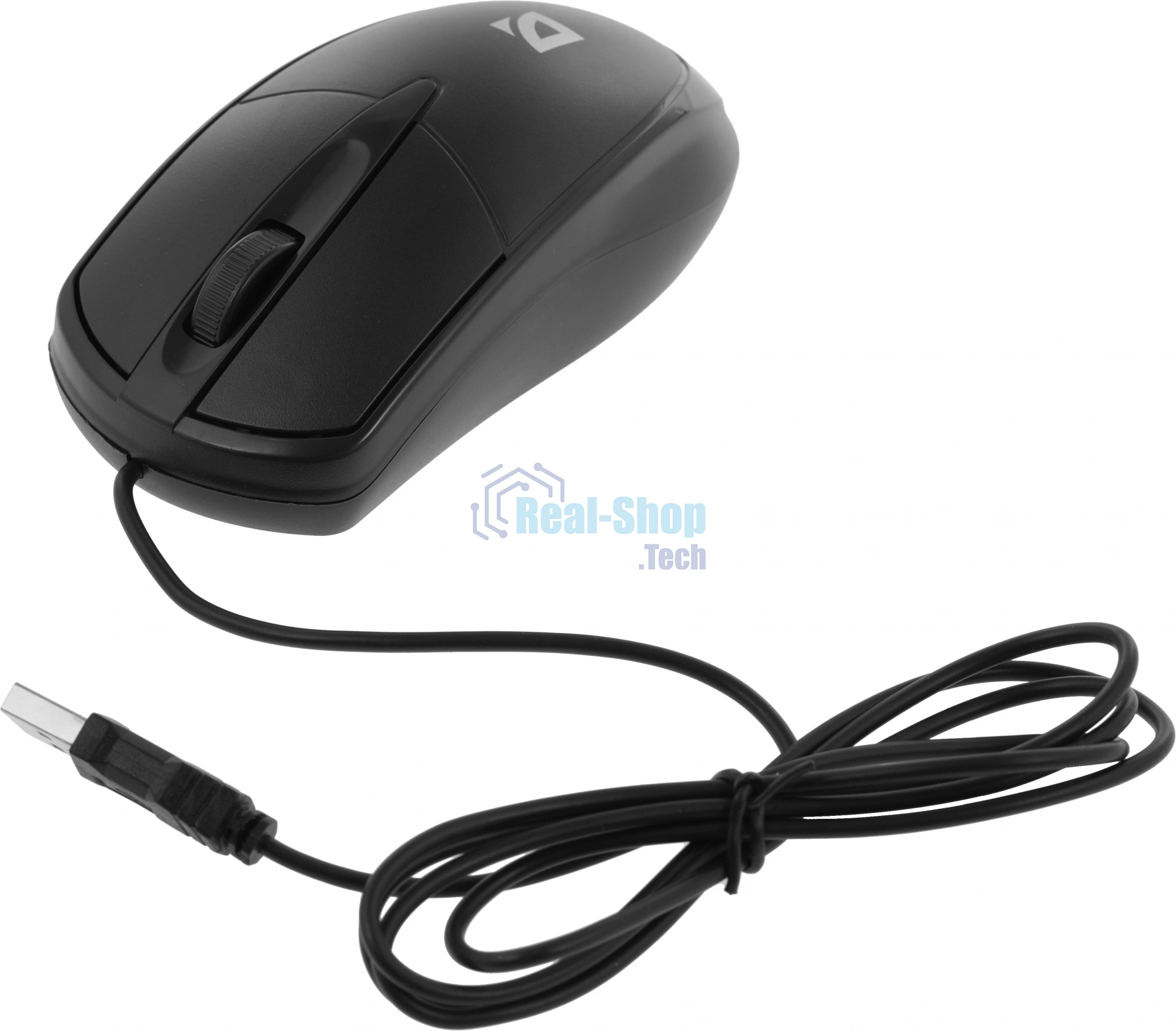 Мышь проводная Defender Trace MB-989 черный, 1000 dpi, USB, кнопки - 3