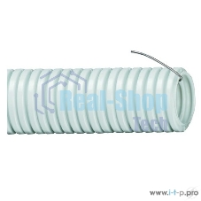 Труба гофрированная ПВХ d32 мм с зондом сер. (уп. 10 м) ИЭК CTG20-32-K41-010I