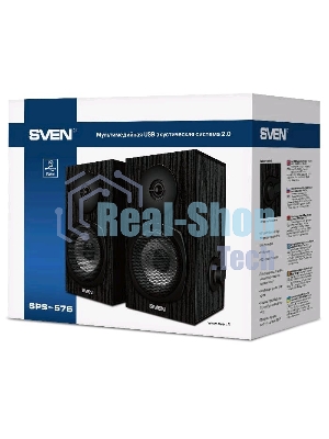 Акустическая система SVEN SPS-575 2.0 черный 6Вт