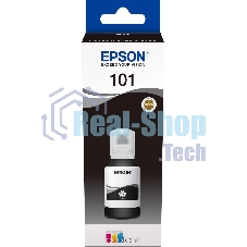 Картридж струйный Epson L101 C13T03V14A черный (127мл) для Epson L4150/L4160/L6160/L6170/L6190