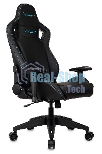 Кресло игровое Knight Outrid Smile черный эко.кожа крестов. пластик