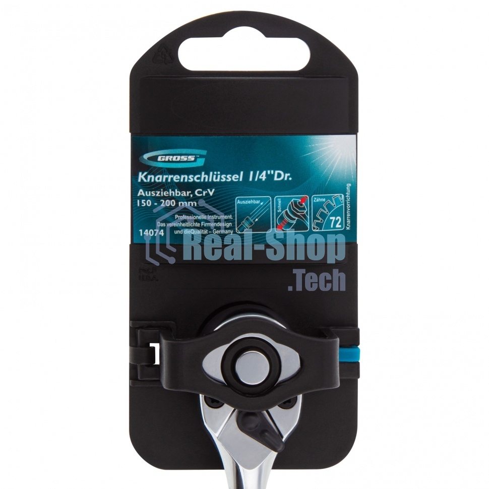 Ключ телескопический Gross 14074 трещоточный 1/4