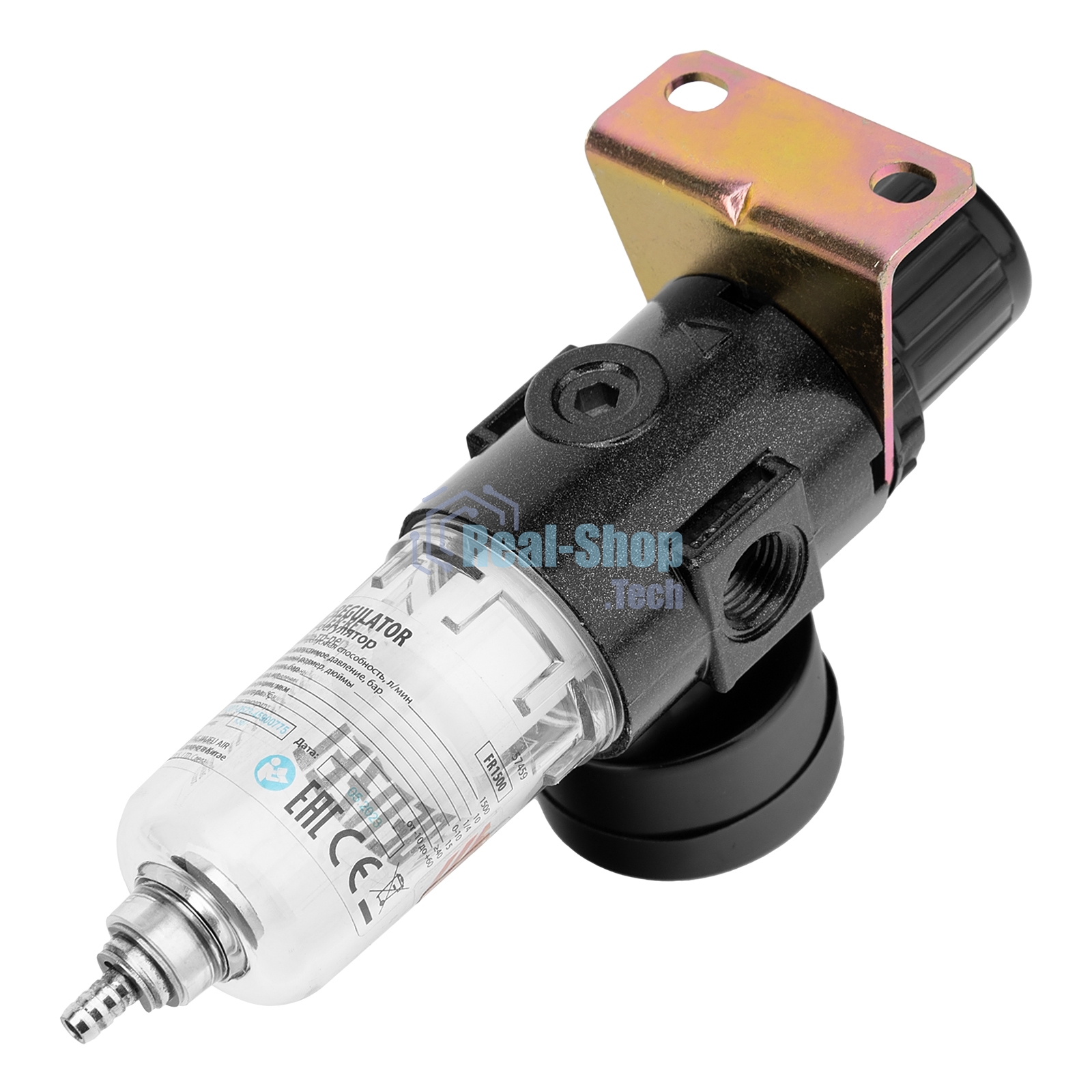 Фильтр-регулятор Denzel FR1500, 10 бар, 1500 л/мин, 1/4