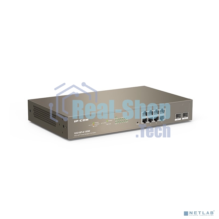 Коммутатор IP-COM G3310P-8-150W PoE с облачным управлением 8GE+2SFP
