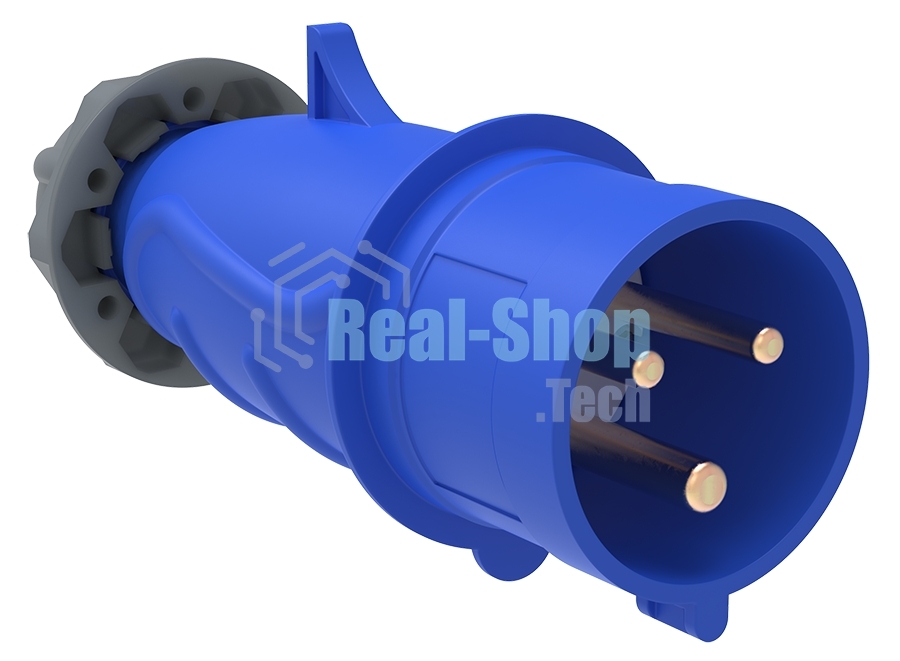 Вилка эл. каб. 16А 2P+PE 220В IP44 MAGNUM ССИ-013 IEK PSN01-016-3