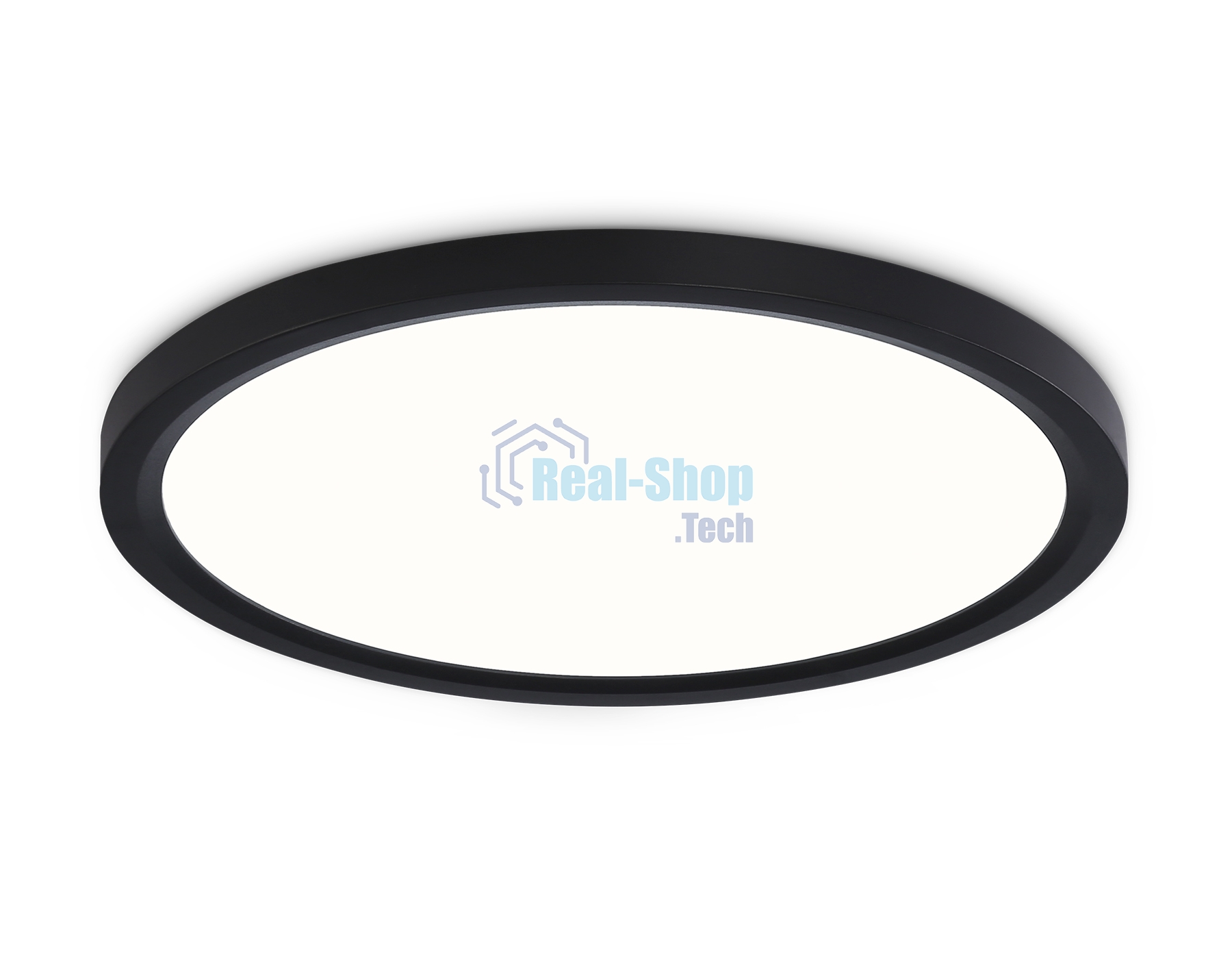 Светильник светодиодный ультратонкий Ambrella light FZ1906 BK черный IP54 26W 3000K-6500K CCT-переключатель D370*25 (Без ПДУ)