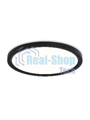 Светильник светодиодный ультратонкий Ambrella light FZ1906 BK черный IP54 26W 3000K-6500K CCT-переключатель D370*25 (Без ПДУ)