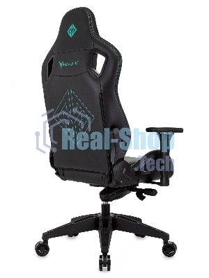 Кресло игровое Knight Titan черный эко.кожа, крестов. пластик