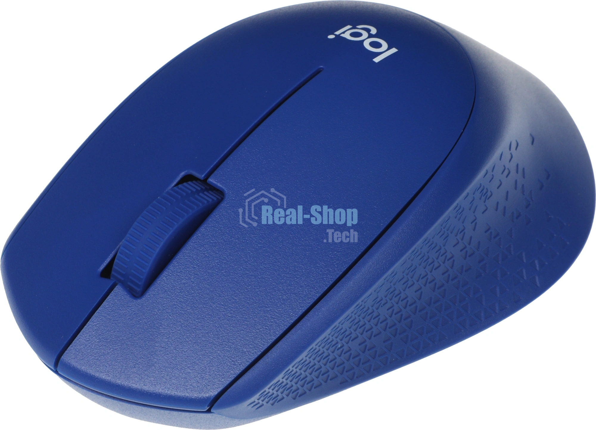 Мышь беспроводная Logitech M330 SILENT PLUS синий, 1000 dpi, радиоканал, USB, кнопки - 3