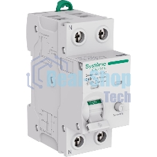 Автоматический выключатель дифф. тока (АВДТ) Systeme Electric S9D51640 Systeme9 1P+N C 40A 6kA 30мА Тип-AC 230В
