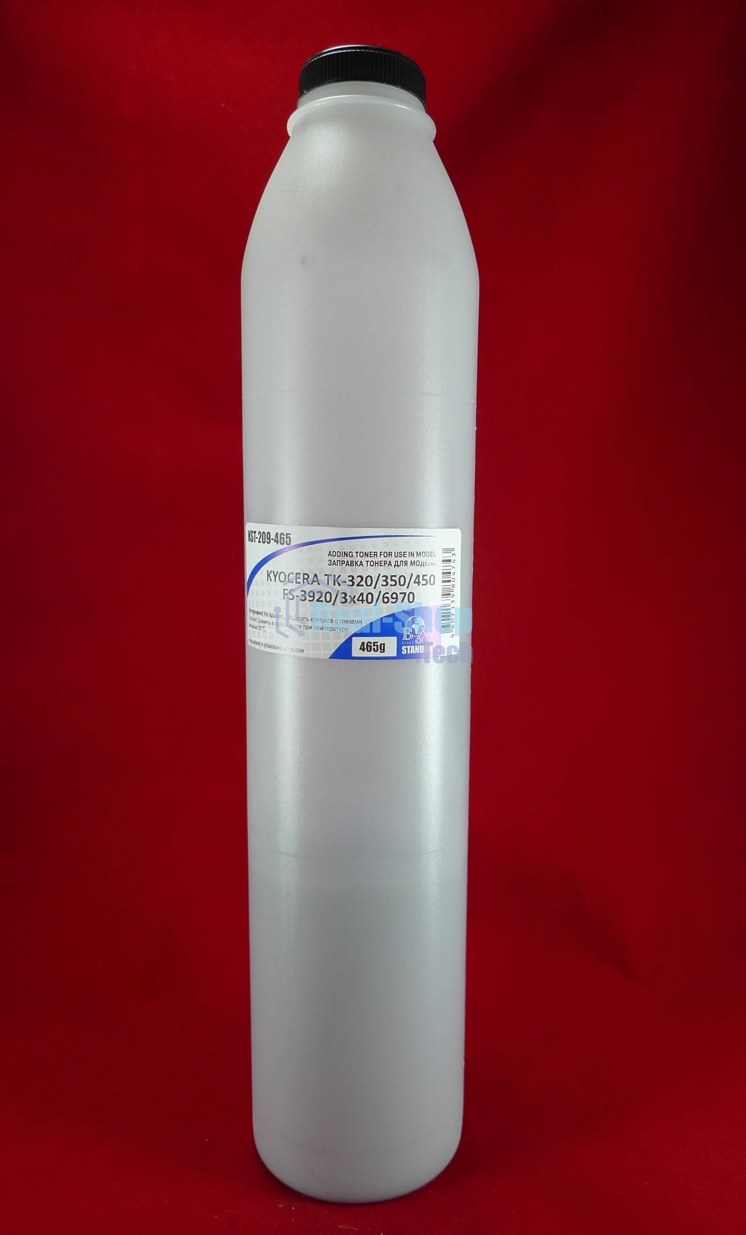 Тонер Kyocera TK-320/350/450 FS-3920/3040/3140/3540/3640/6970 (фл. 465г) B&W Standart фас Россия
