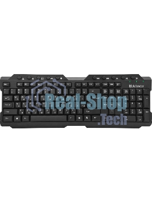 Клавиатура беспроводная Defender Element HB-195 RU USB черный