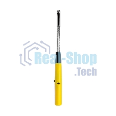 Бытовая газовая пьезозажигалка с классическим пламенем многоразовая (1 шт.) желтая СК-302W с гибким стержнем Сокол