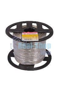 Трос стальной Rexant в ПВХ изоляции d=2.0 мм, катушка 200 метров