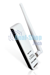 Адаптер TP-Link SOHO TL-WN722N 150Mbps High Gain Wireless N USB Adapter with Cradle, 1T1R, 2.4GHz, 802.11n/g/b, 1 detachable antenna