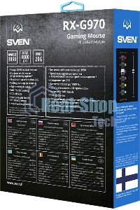 Мышь проводная SVEN RX-G970 черный, 4000 dpi, USB, кнопки - 7