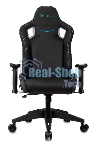 Кресло игровое Knight Outrid Smile черный эко.кожа крестов. пластик