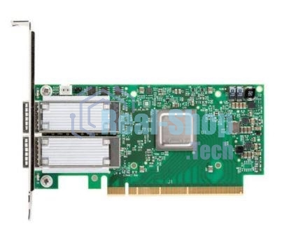 Плата сетевого контроллера MELLANOX ConnectX-5 VPI adapter card, EDR IB (100Gb/s) and 100GbE, dual-port QSFP28, PCIe3.0 x16, tall bracket, ROHS R6