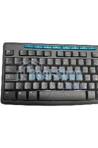 Комплект клавиатура+мышь Logitech MK275 беспроводной, USB, 1000 DPI, голубой/чёрный