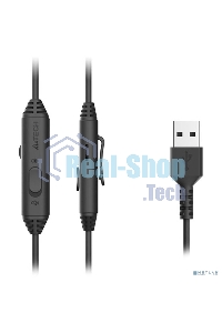 Гарнитура проводная с микрофоном A4Tech Fstyler FH100U белый/черный 2м