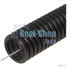 Труба гофрированная ПНД безгалогенная (HF) черная с/з д16 (100м/5500м уп/пал) PR.021651 Строитель