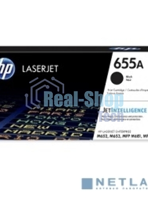 Картридж лазерный HP 655A черный для HP CLJ M652/M653/MFP M681/M682 (CF450A) 12500 стр