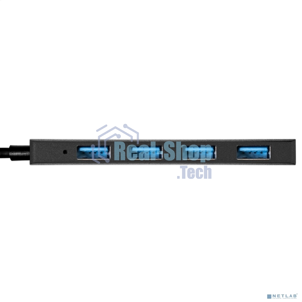 USB-концентратор 4-в-1 ExeGate DUB-4P/3 (кабель-адаптер USB3.0 --> 4xUSB3.0, Plug&Play, черный)