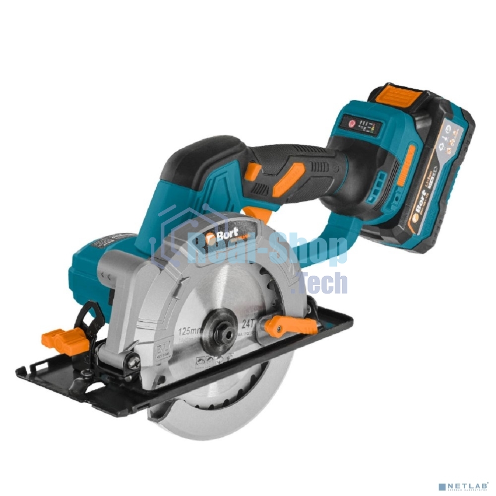 Пила циркулярная аккумуляторная Bort BHK-18Li-125 (2*3,0 А·ч + ЗУ)