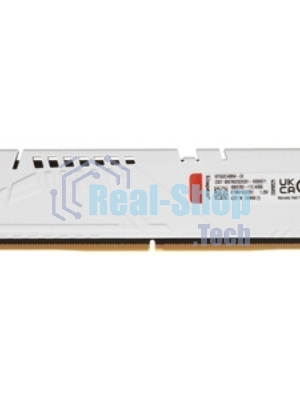 Оперативная память Kingston Fury Beast, DDR5, 32Gb (1x32GB), 5200MHz, CL40, DIMM, радиатор, белый