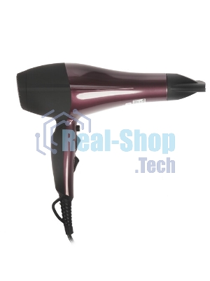 Фен Delta DL-0937 черный/бордовый, 2000 Вт, ионизация