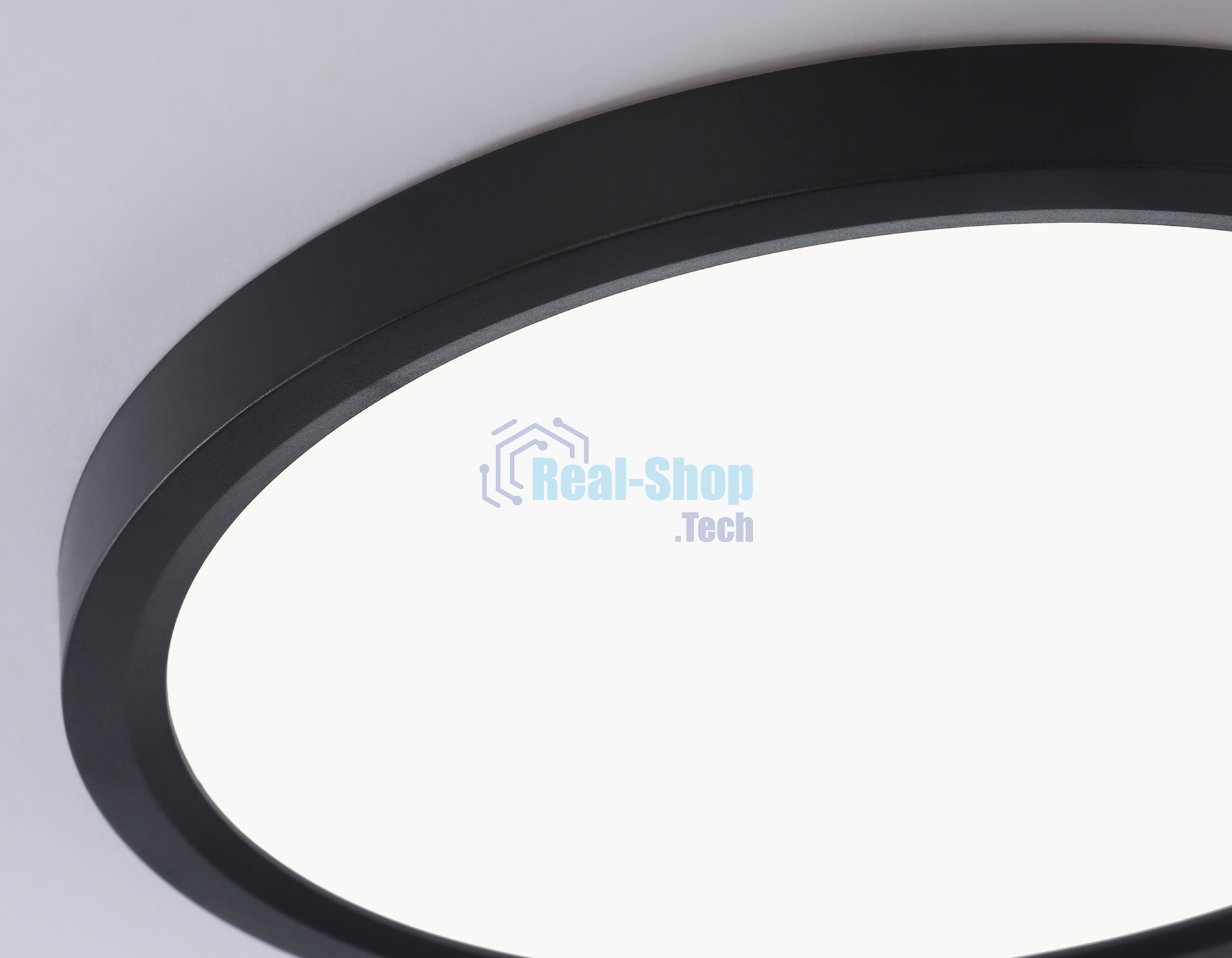 Светильник светодиодный ультратонкий Ambrella light FZ1906 BK черный IP54 26W 3000K-6500K CCT-переключатель D370*25 (Без ПДУ)