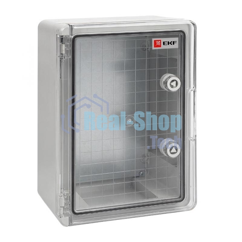 Бокс пластиковый с монтажной платой прозрачная дверь EKF PROxima PBT65MP003 400х300х170 мм IP65