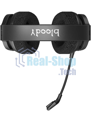 Гарнитура Bloody GR370 черный, беспроводная + проводная, Bluetooth, до 45 ч, подсветка