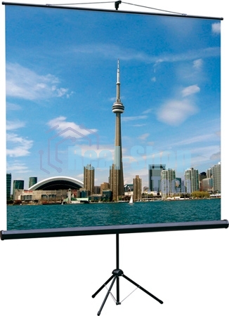 Экран на треноге Lumien 150x150 см Eco View LEV-100101 1:1 напольный рулонный