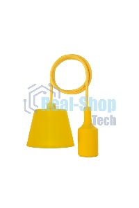 Патрон E27 Rexant силиконовый со шнуром 1 м желтый