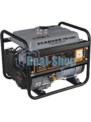 Электрогенератор бензиновый Carver PPG-1200, 1.05 кВт, 65 дБ, 24 кг