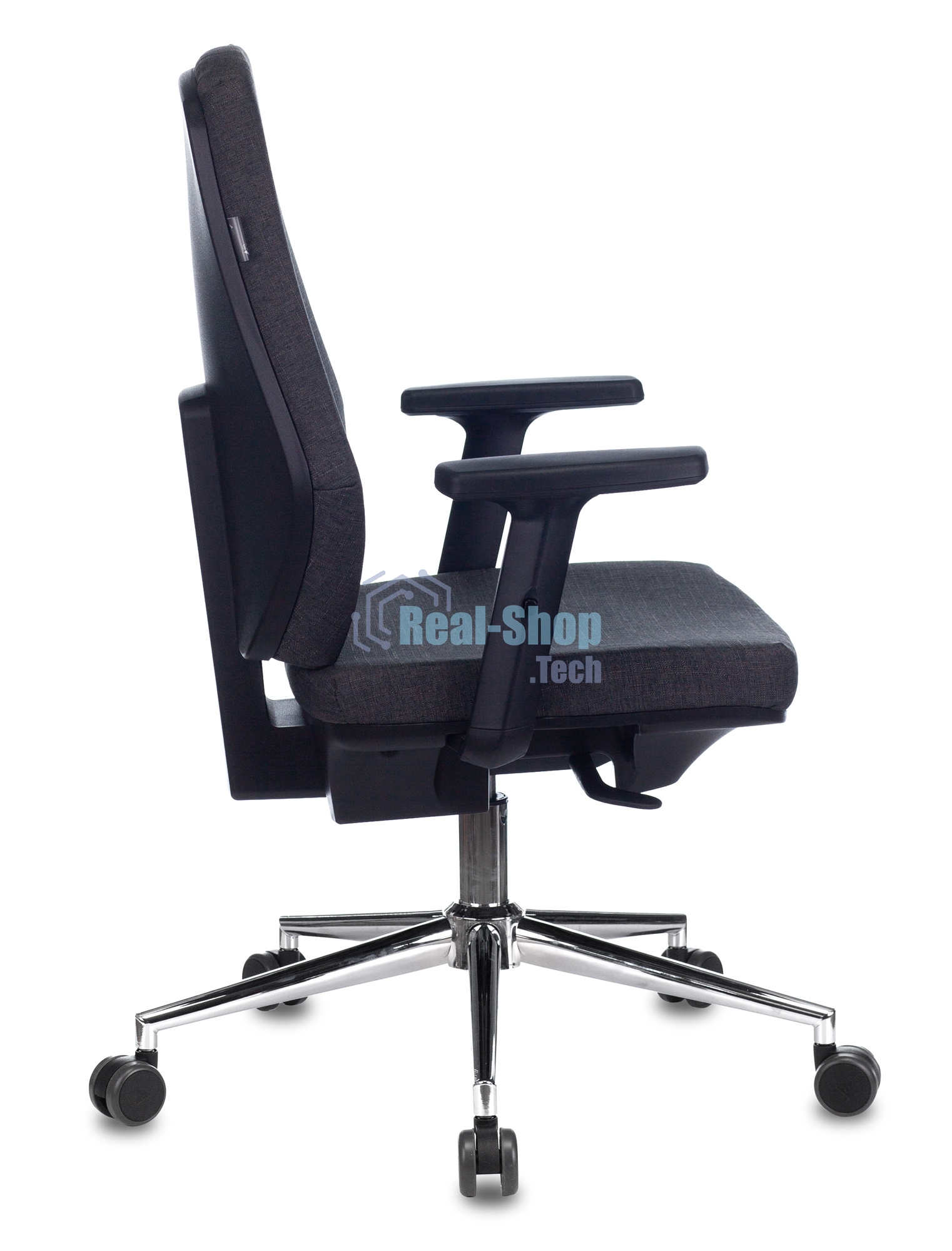 Кресло компьютерное Бюрократ CH-545SL серый 38-417, крестовина металл хром