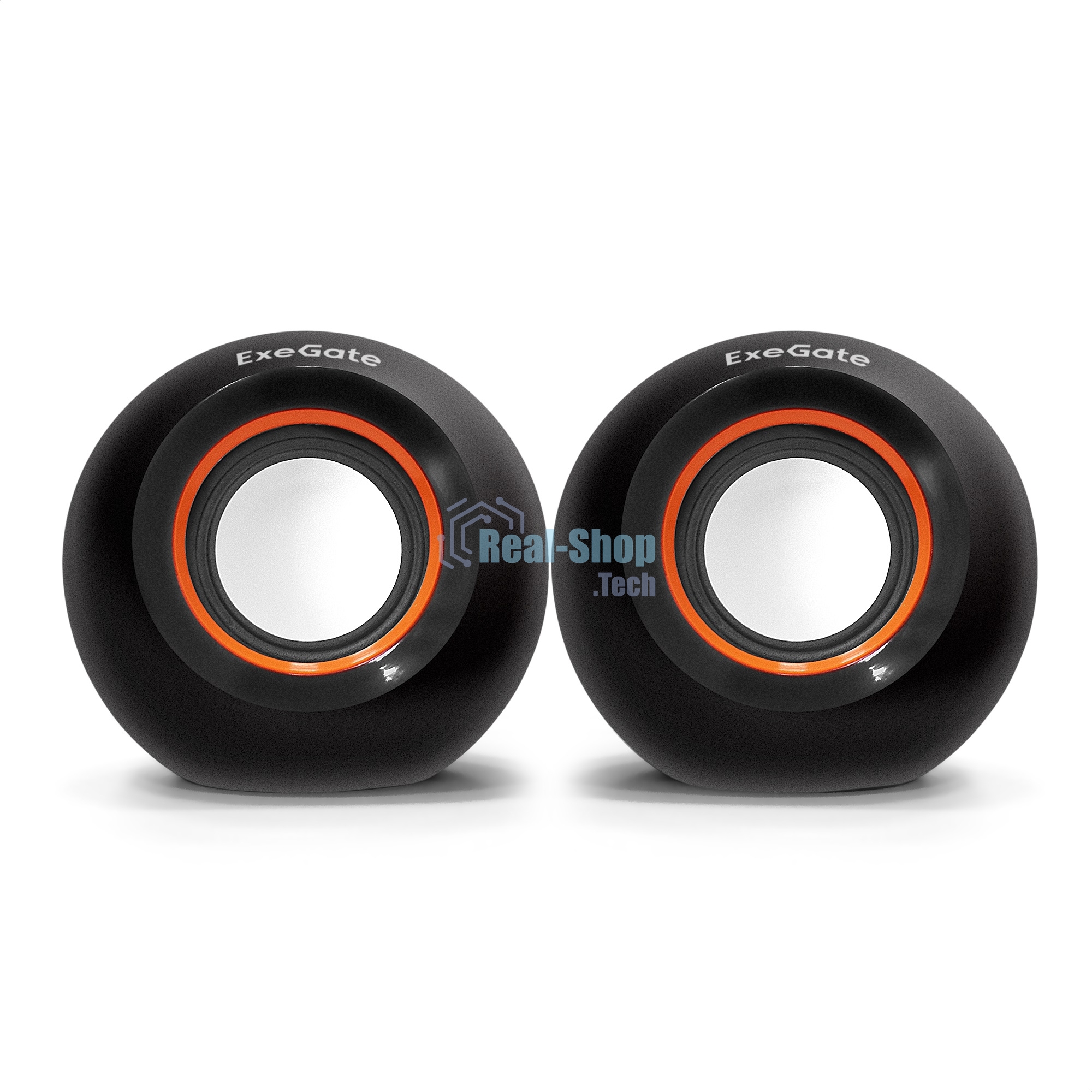 Акустическая система 2.0 ExeGate EX287053RUS Disco 180 (питание USB, 2х3Вт (6Вт RMS), 100-20000Гц, черный)
