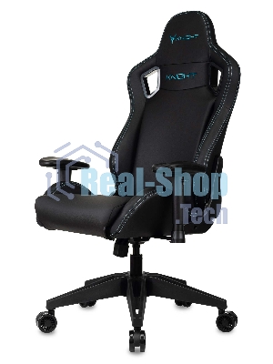 Кресло Knight Outrid Smile черный, экокожа, 120 кг, механизм качания