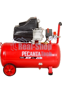 Компрессор поршневой Ресанта КП-50/300М масляный 300л/мин 50л 2000Вт красный/черный