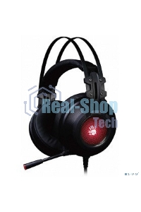 Гарнитура проводная с микрофоном A4 Bloody G525 черный 2м мониторные оголовье (G525 BLACK)